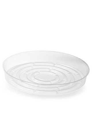 Clear Plastic Saucer 6”