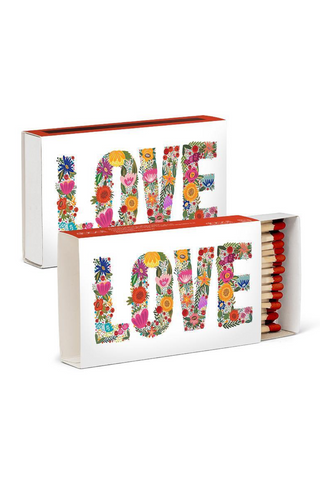 Abbott - Floral LOVE Matches. 45 Sticks.