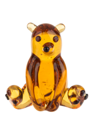 The Little Bear of Courage Charms in a Basket