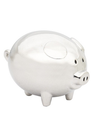 Lucky Little Piggy Charms in a Basket