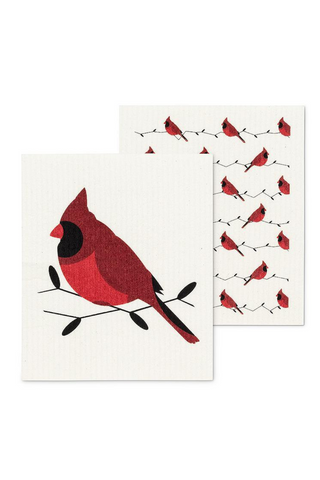 Abbott - Cardinals Dishcloths.Set of 2
