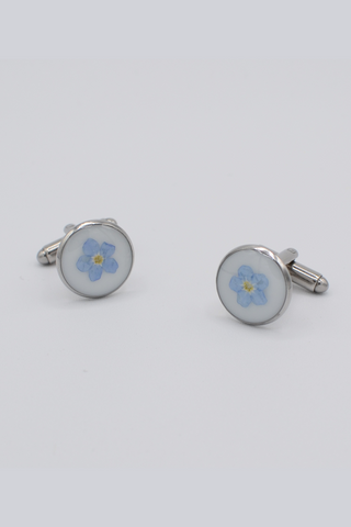 Cuff Links | Forget Me Not | Stainless Steel