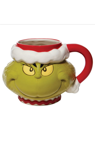 Santa Grinch Sculpted Mug