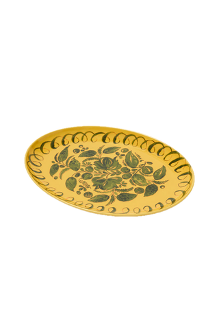 Amalfi Mustard Oval Tray 40CM x 28CM