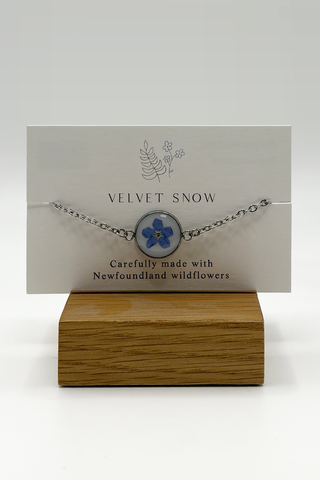 Bracelet | Forget Me Not | Round | Stainless Steel