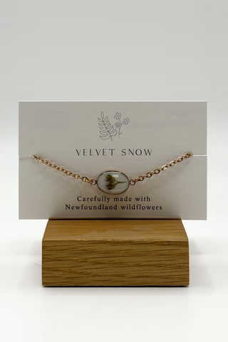 Bracelet | Yarrow | Oval | Rose Toned Stainless Steel