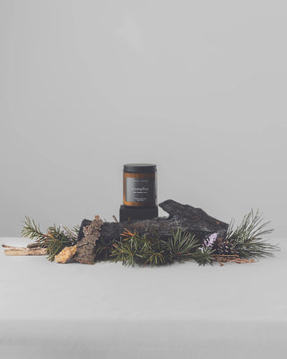 Forest & Brooks wooden wick candle - campfire