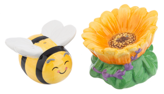 Bee/Flower Salt & Pepper Shaker (2pc)