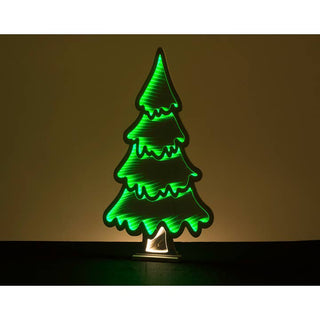 Large green Christmas tree infinity light