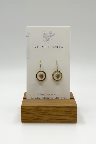Lever Back Earring | Goldenrod | Gold Toned Stainless Steel