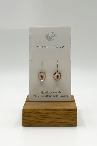 Lever Back Earring | Heather| Rose Gold Toned Stainless Steel Medium