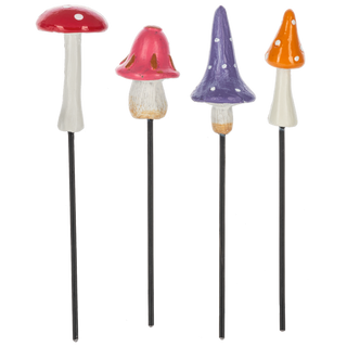 Mushroom Plant Picks Assorted