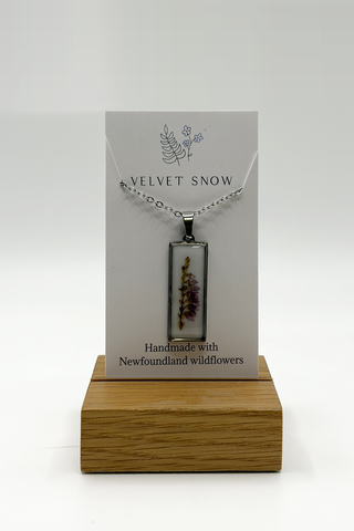 Necklace | Heather | Rectangle | 28-inch Stainless Steel