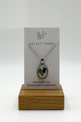 Necklace | Oyster Leaf | Oval | 18-inch Stainless Steel