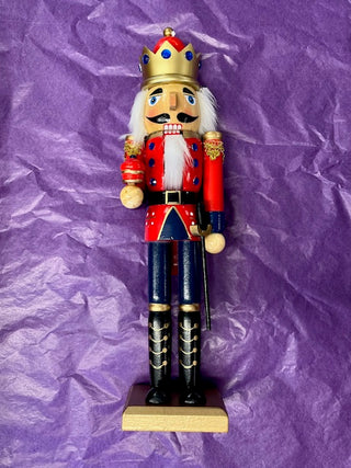 Red and Blue Nutcracker King, 15 in