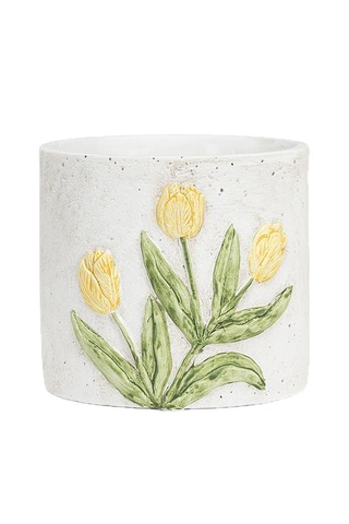 Small Planter with Tulip