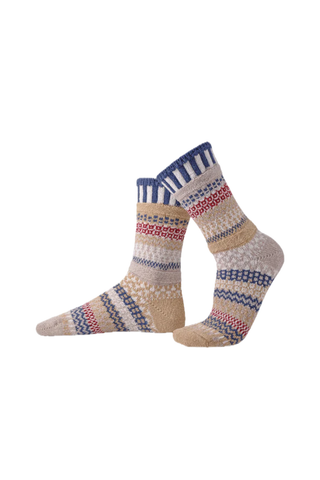 Solmate | Crew Socks - Bateau Mouche