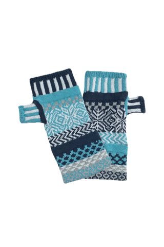 Solmate | Fingerless Mittens - Snowfall