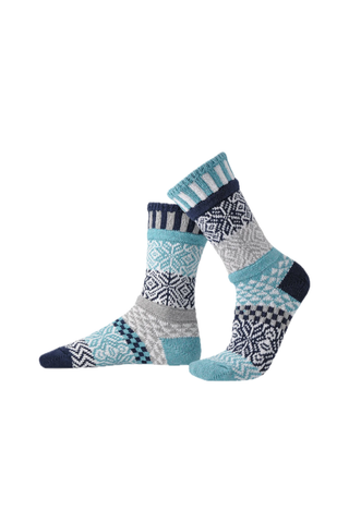 Solmate | Crew Socks - Snowfall