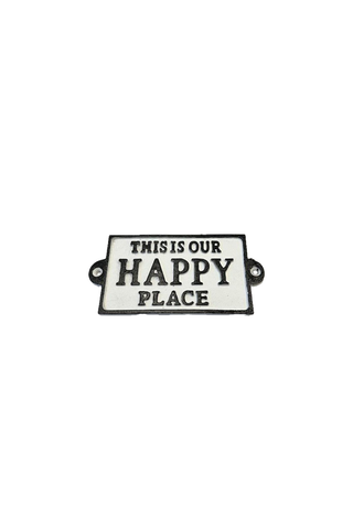 This is our happy place sign