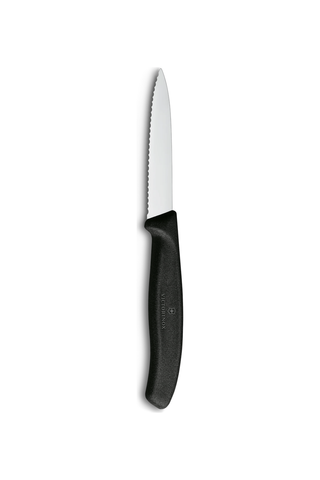 Victorinox - Swiss Classic Paring Knife 3" Wavy Edge Black