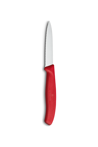 Victorinox - Swiss Classic Paring Knife 3" Wavy Edge Red