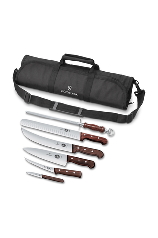 Victorinox - Wood BBQ Set, 7 Pieces