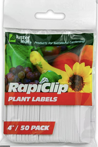 Étiquettes pour plantes RapiClip - 4" paquet de 50