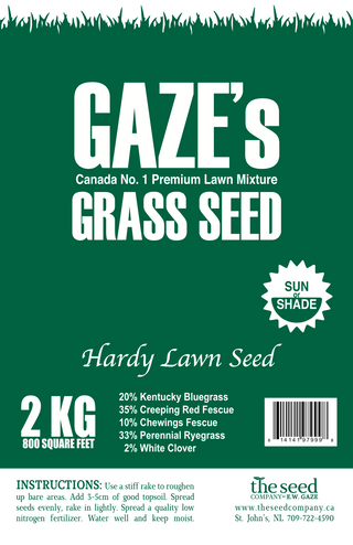 Gaze's Grass Seed - Hardy 2kg